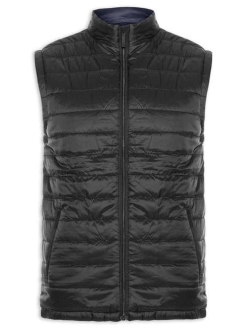 Colete Masculino Puffer Dupla Face – Azul