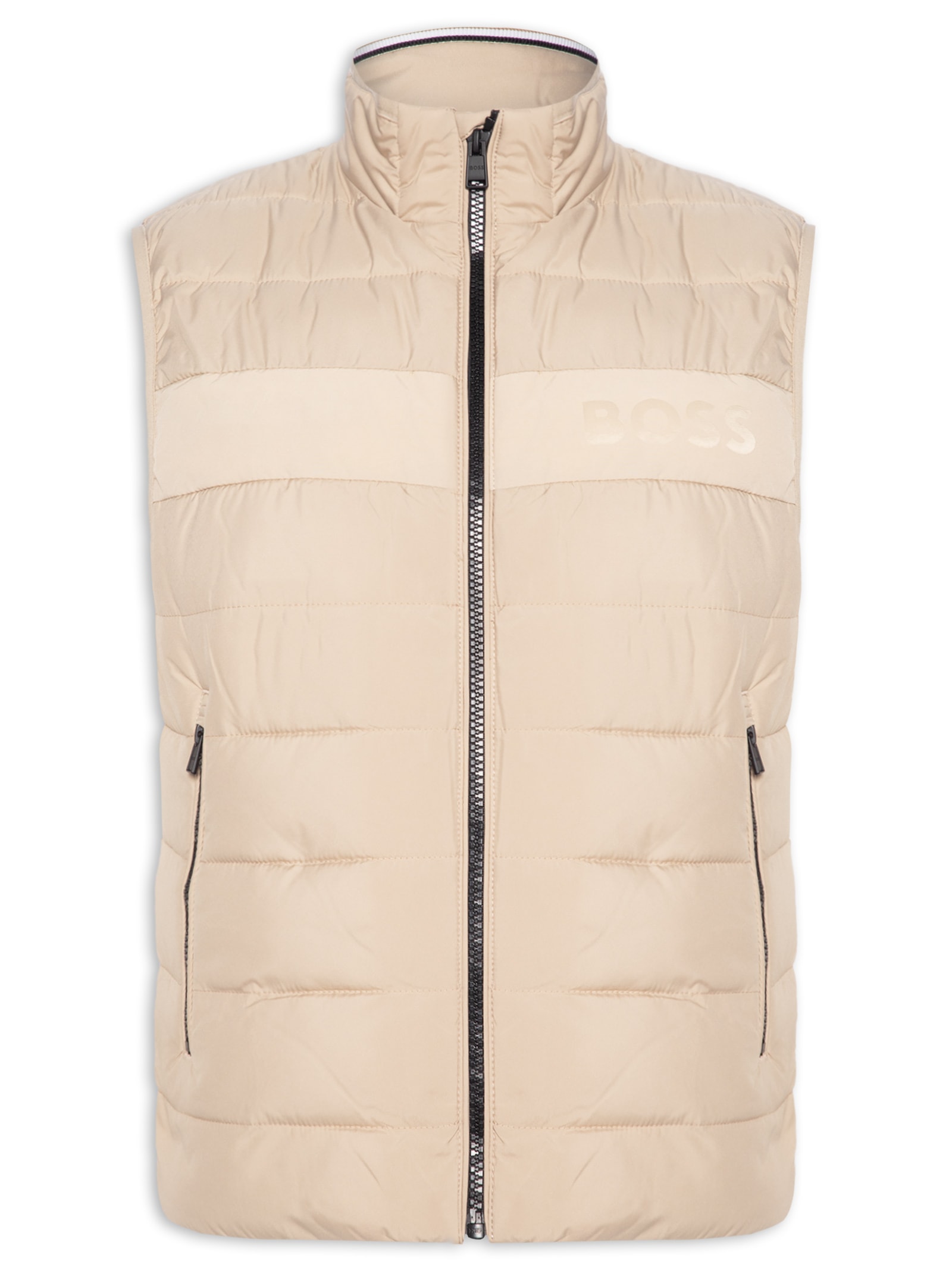 Colete Masculino Puffer H Cenito Bege Boss