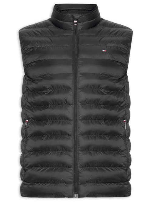 Colete Masculino Puffer Packable Recycle – Preto