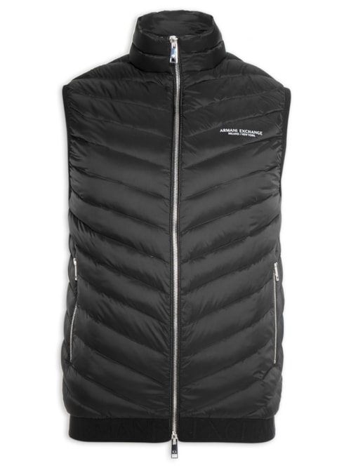 Colete Masculino Puffer – Preto