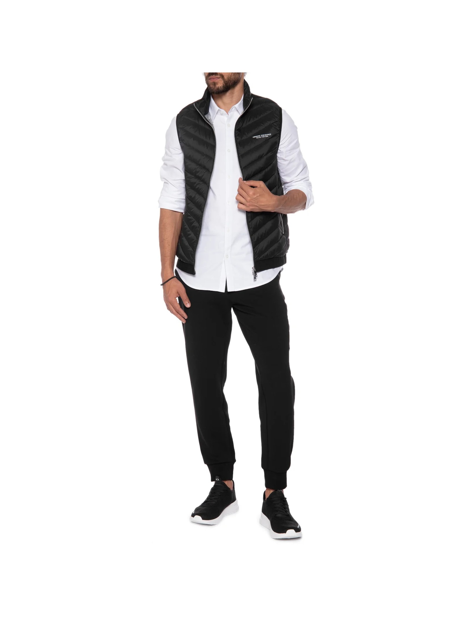 Colete Masculino Puffer Preto Armani Exchange