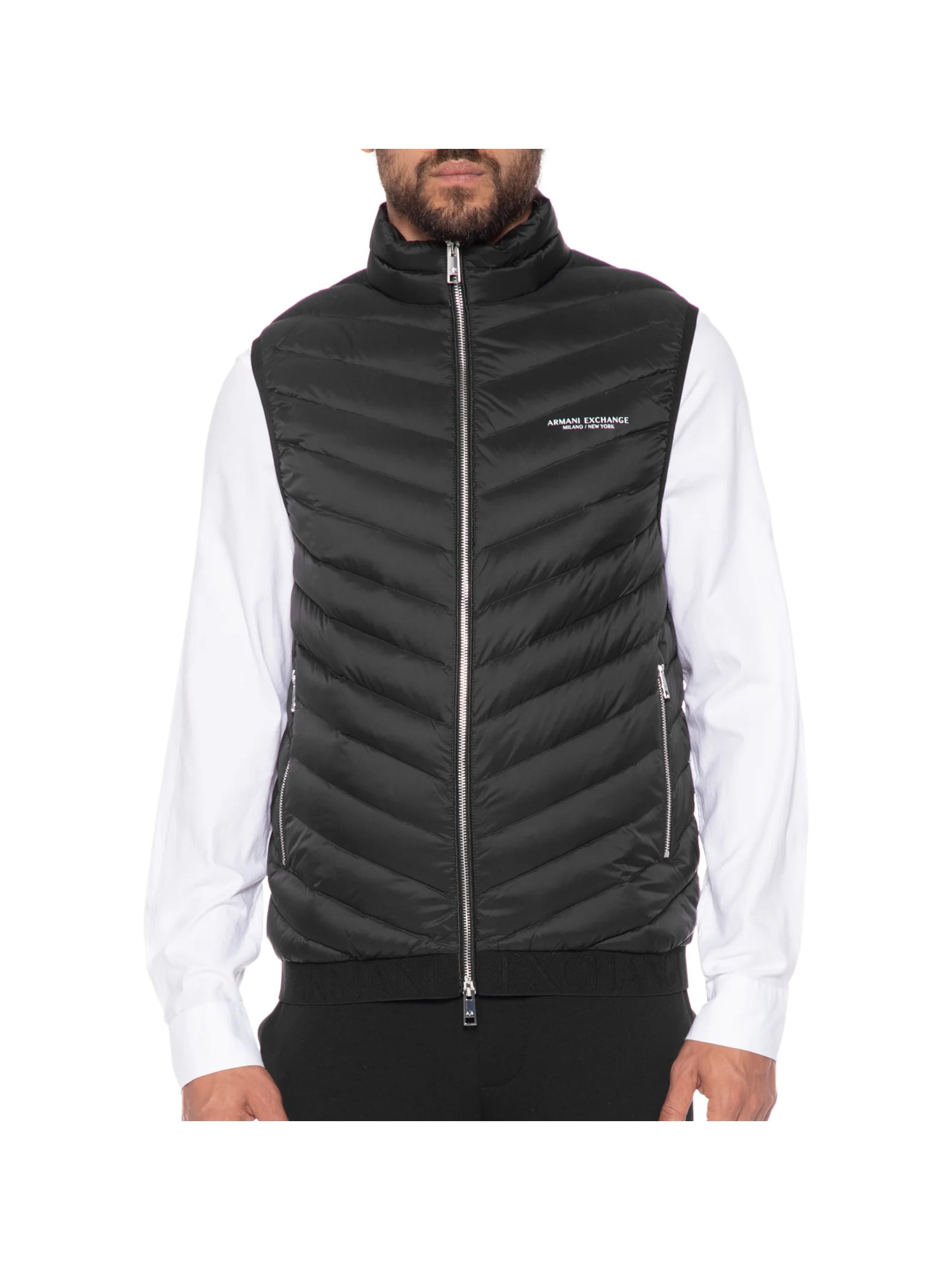Colete Masculino Puffer Preto Armani Exchange