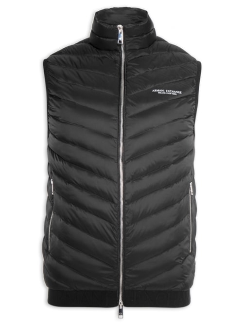 Colete Masculino Puffer - Preto