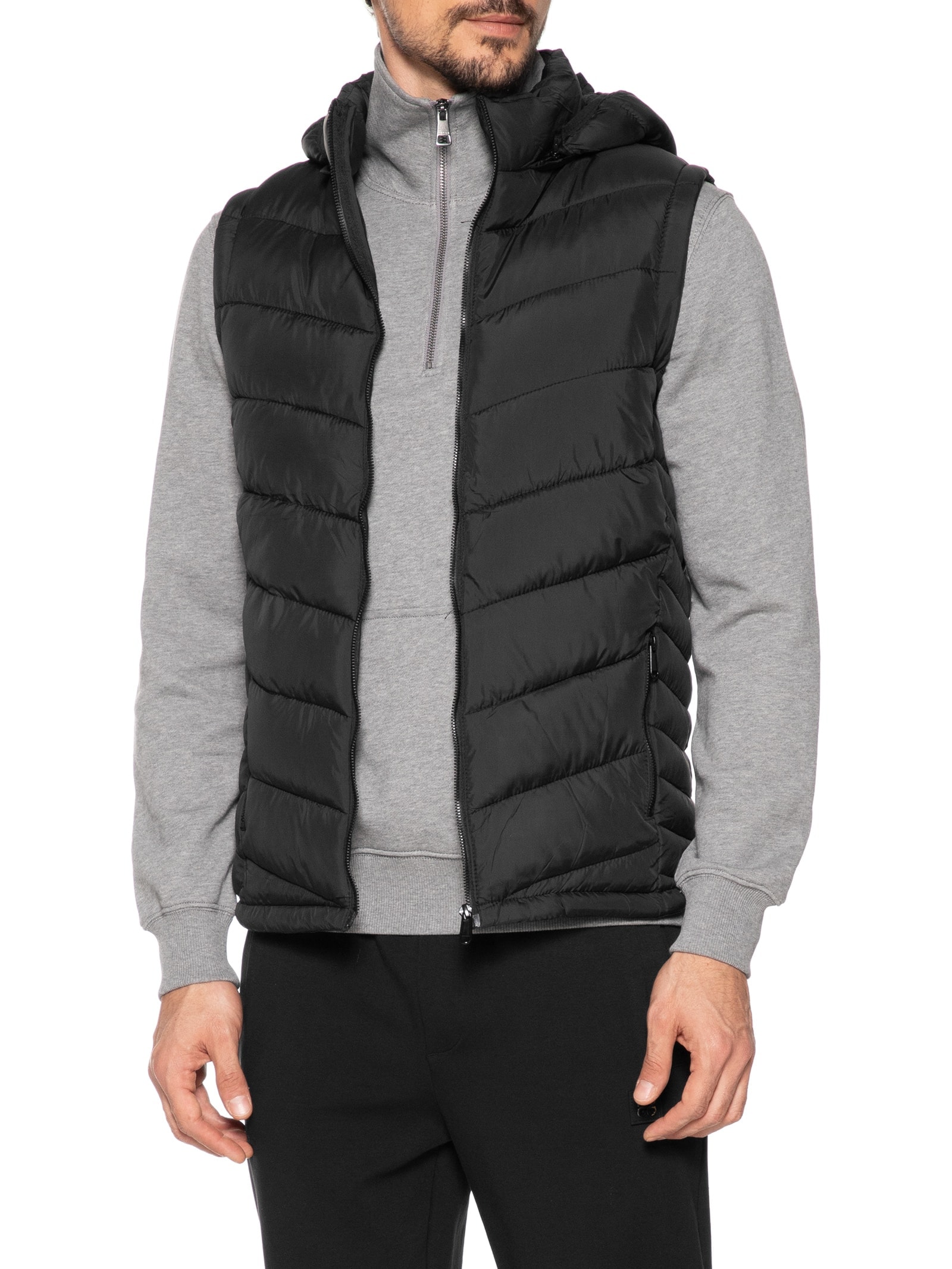 Colete Masculino Puffer Preto Basiq Men