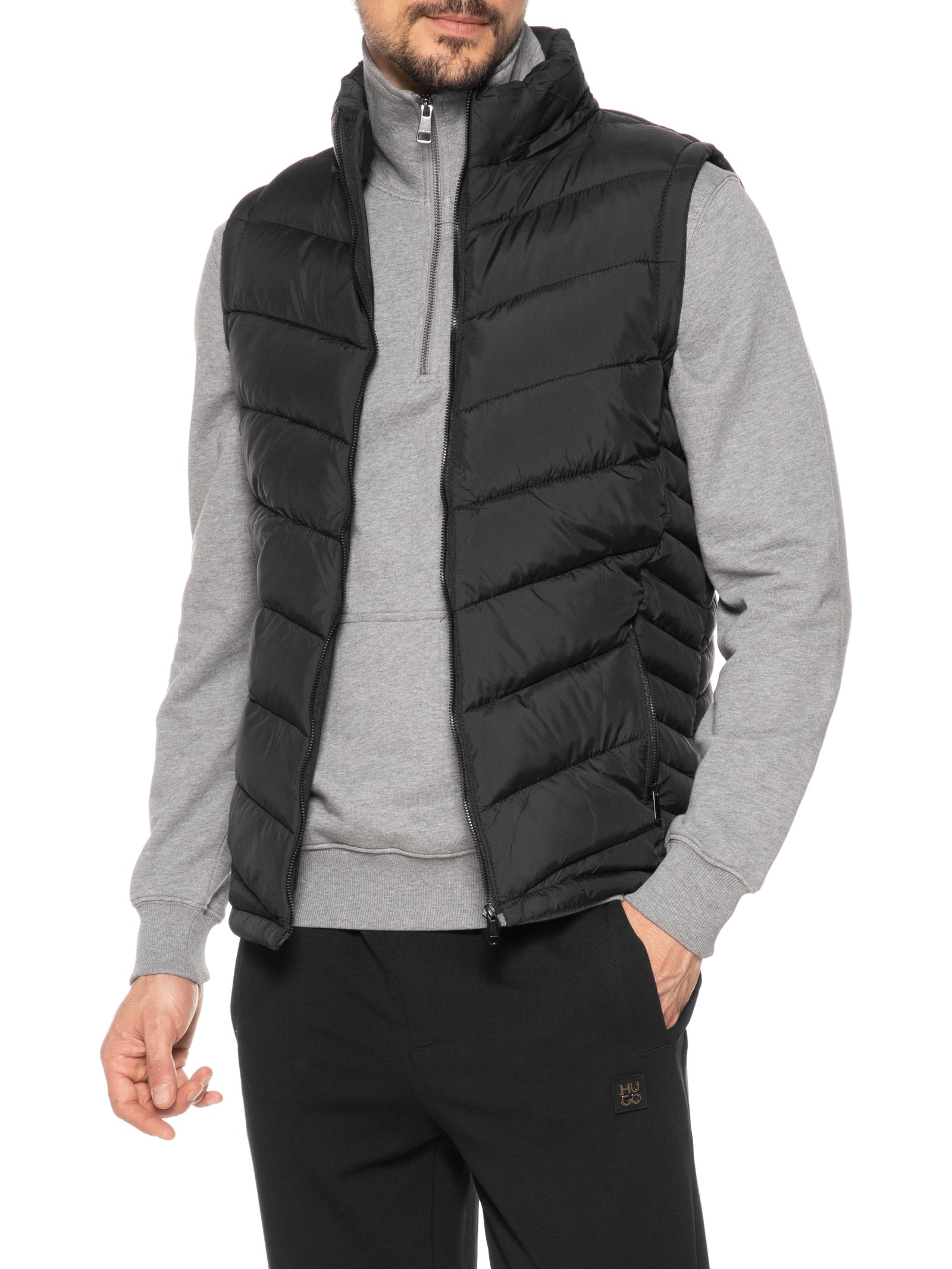 Colete Masculino Puffer Preto Basiq Men
