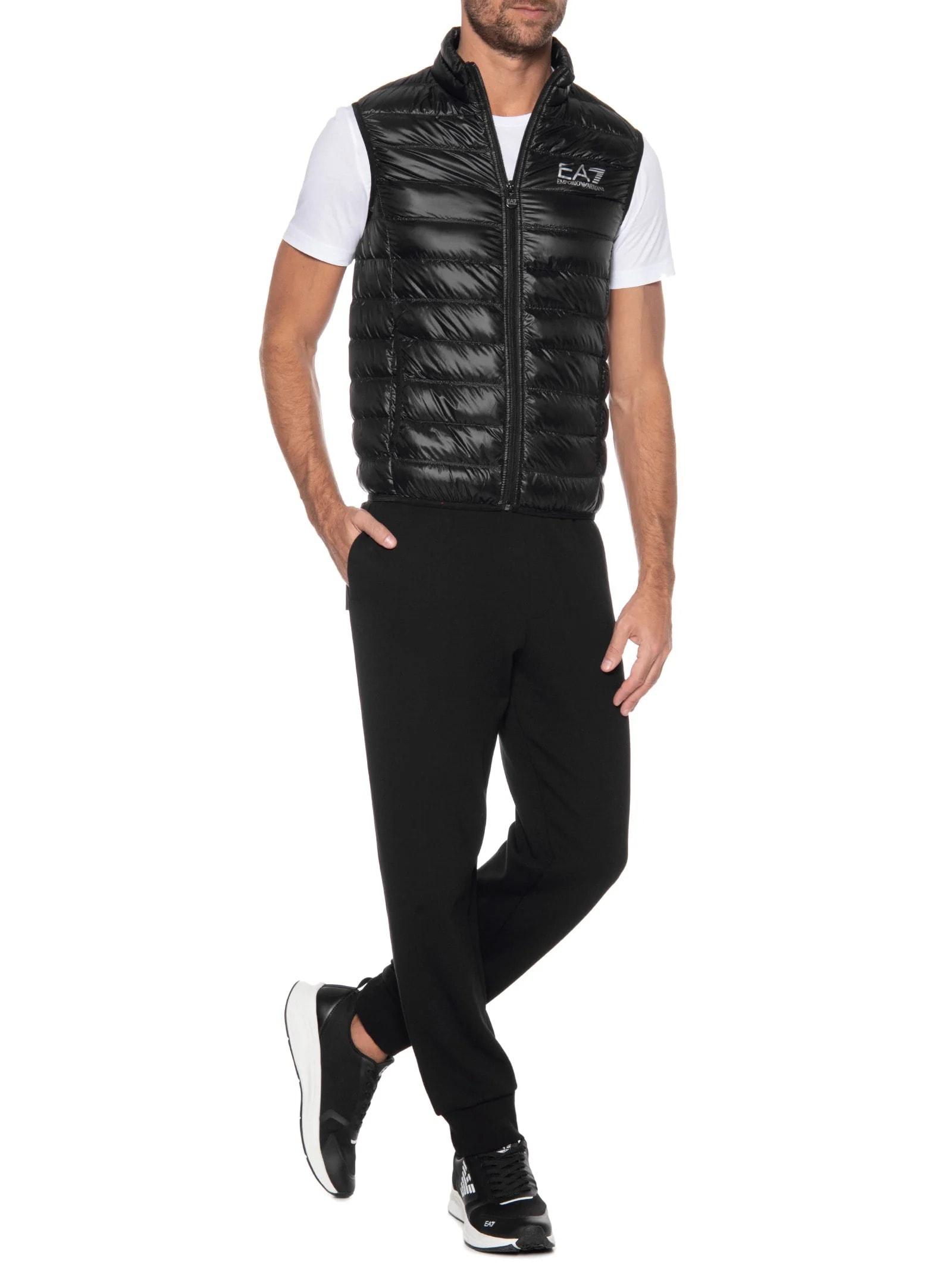 Colete Masculino Puffer Preto Ea7 Emporio Armani