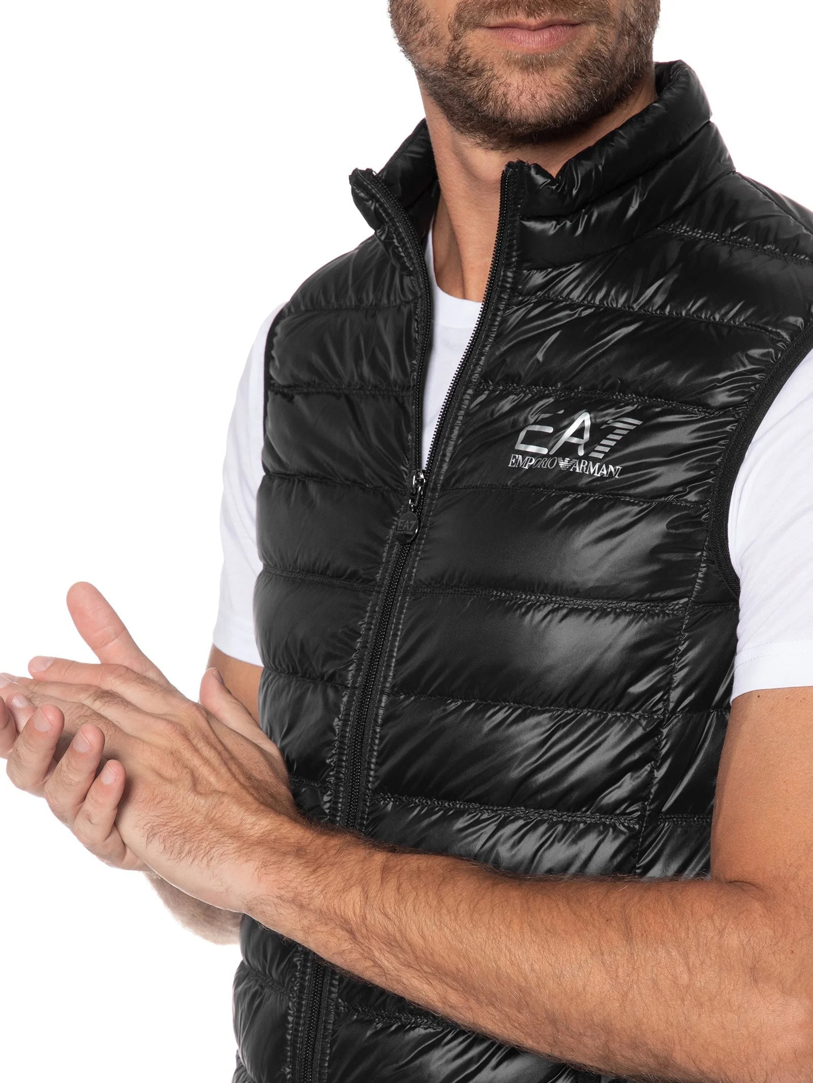 Colete Masculino Puffer Preto Ea7 Emporio Armani