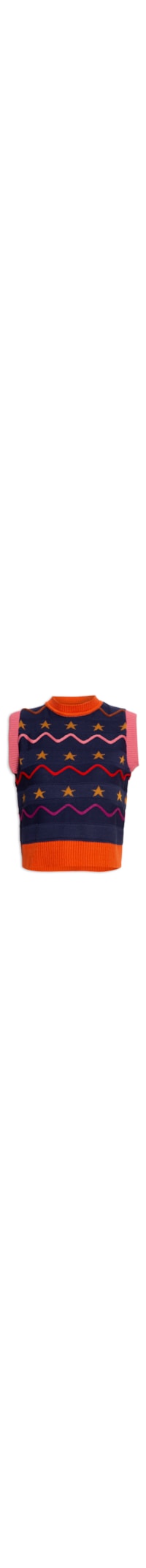 Colete Tricot Viajantes Love Dress Azul
