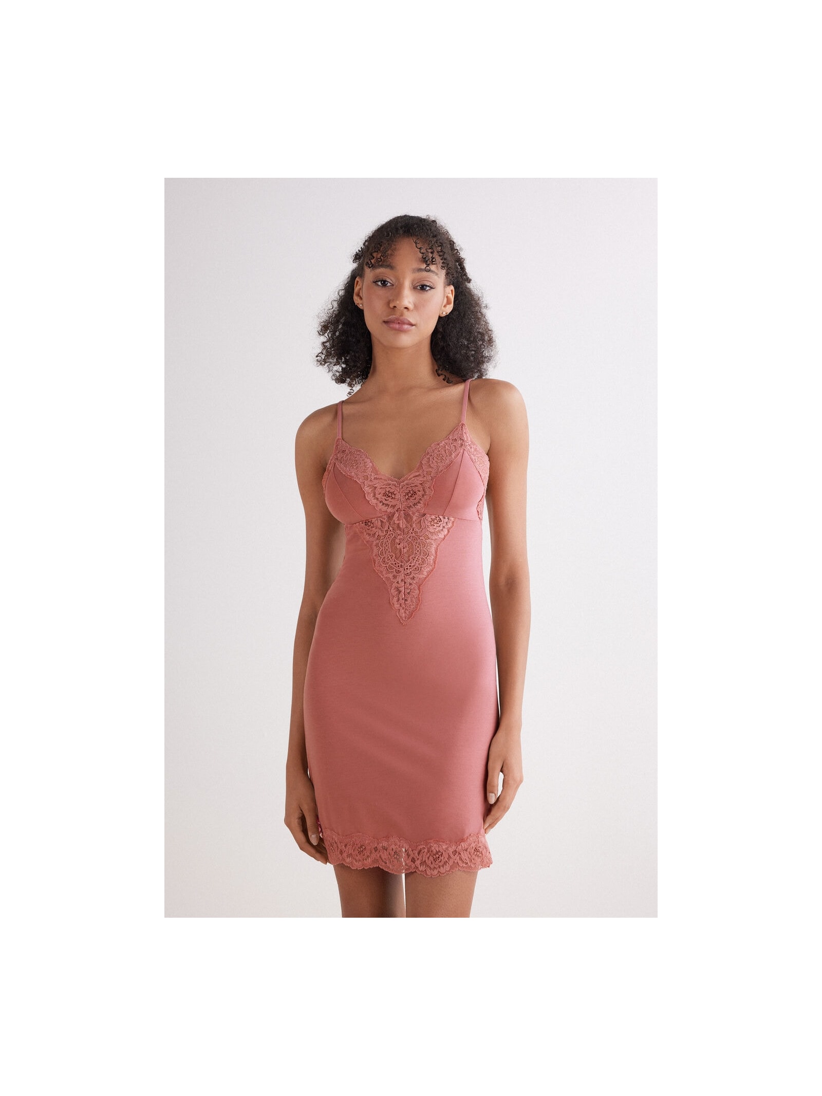 Comisola Em Algodão e Renda Embrace Simplicity Rosa Intimissimi