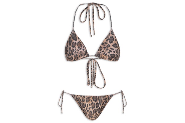 Conjunto Biquíni Cortininha - Animal Print