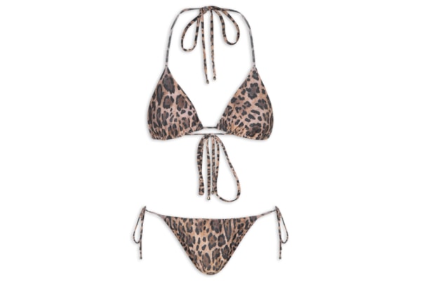 Conjunto Biquíni Cortininha - Animal Print