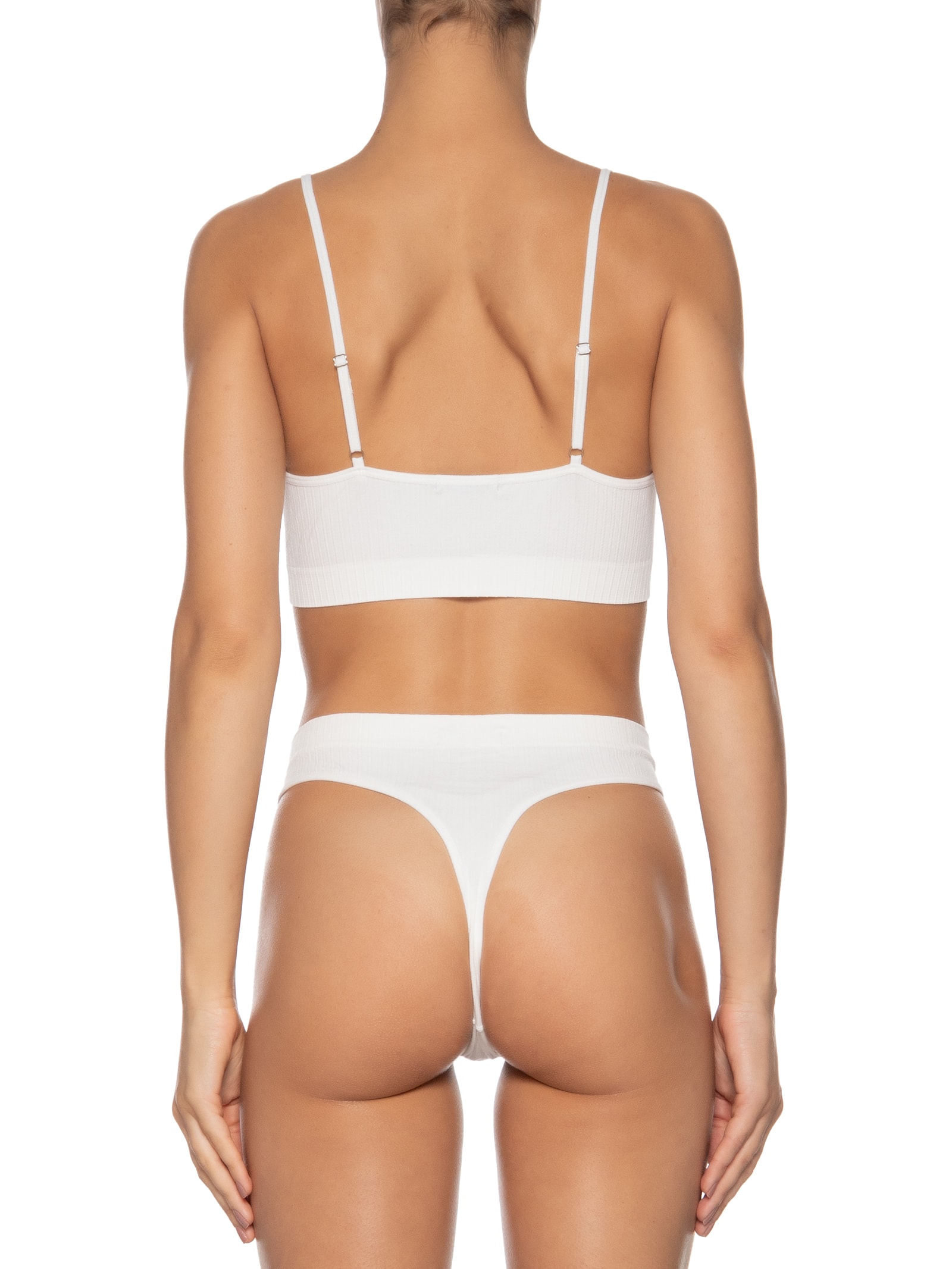 Conjunto Calcinha E Sutiã Comfy Texturizado Off White Basiq