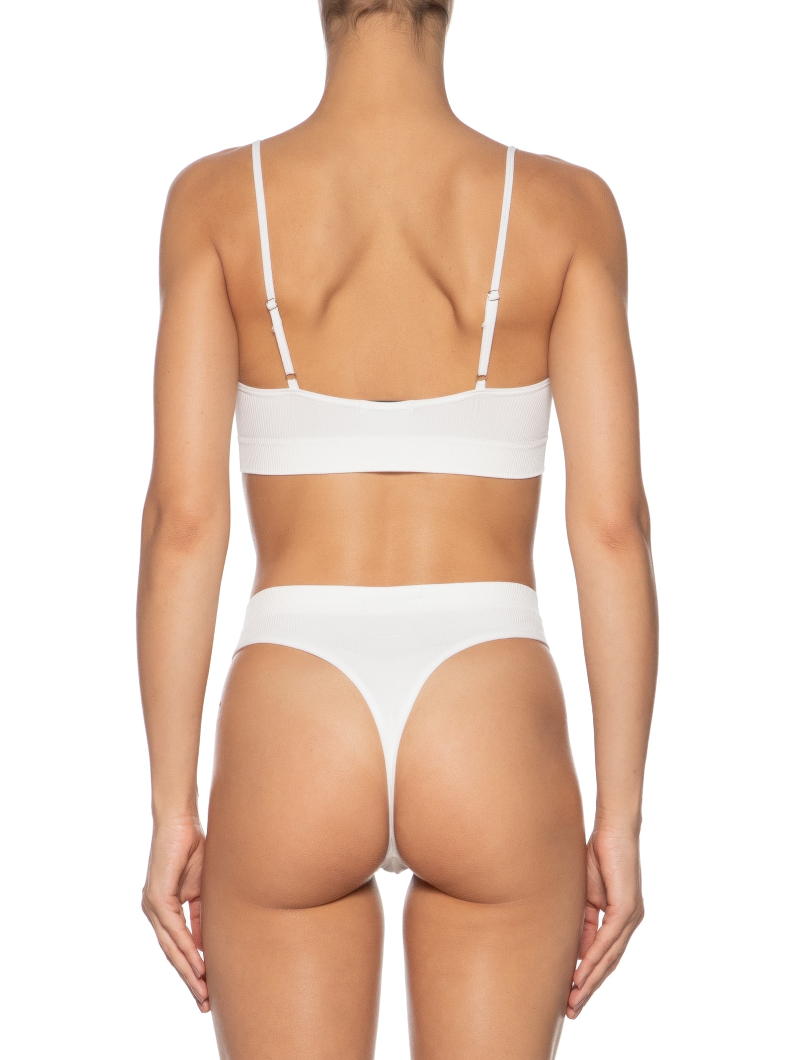 Conjunto Calcinha E Sutiã Comfy Texturizado Off White Basiq