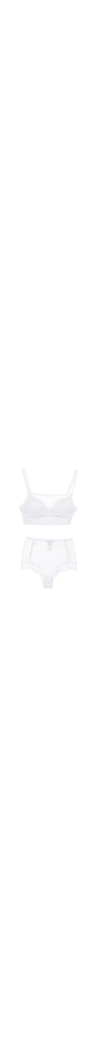 Conjunto Calcinha e Sutiã de Tule Femme - Branco