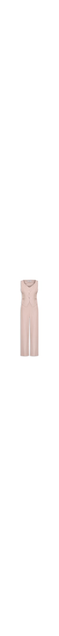 Conjunto Feminino Alfaiataria Colete Com Calça - Rosa