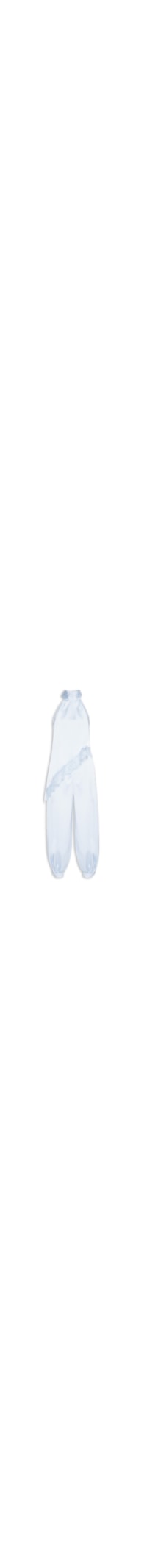 Conjunto Feminino Assimétrico com Detalhes em Renda - Azul