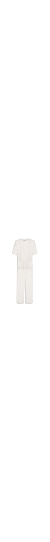 Conjunto Feminino Básico Em Malha - Off White
