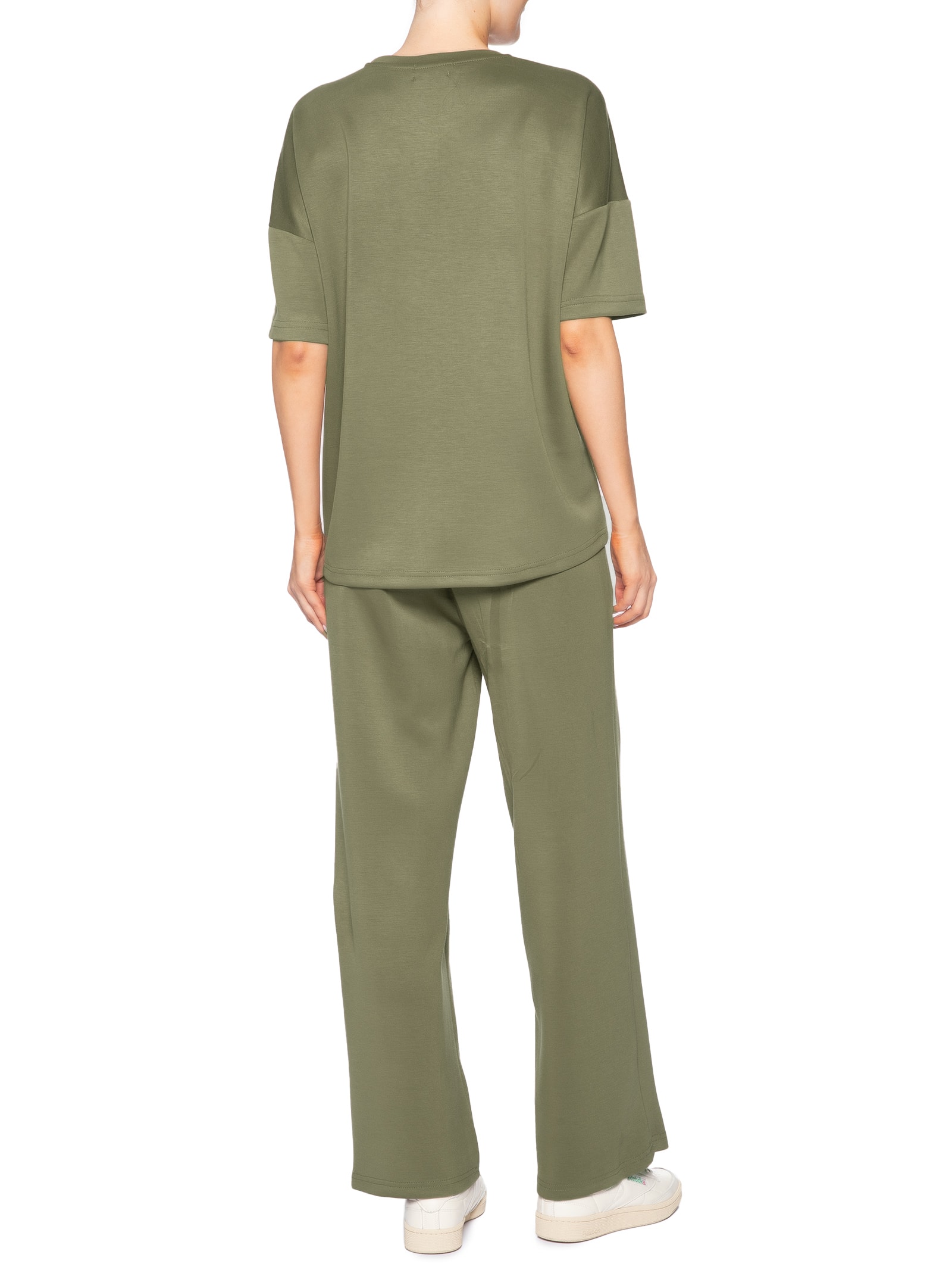 Conjunto Feminino Básico Em Malha Verde Basiq