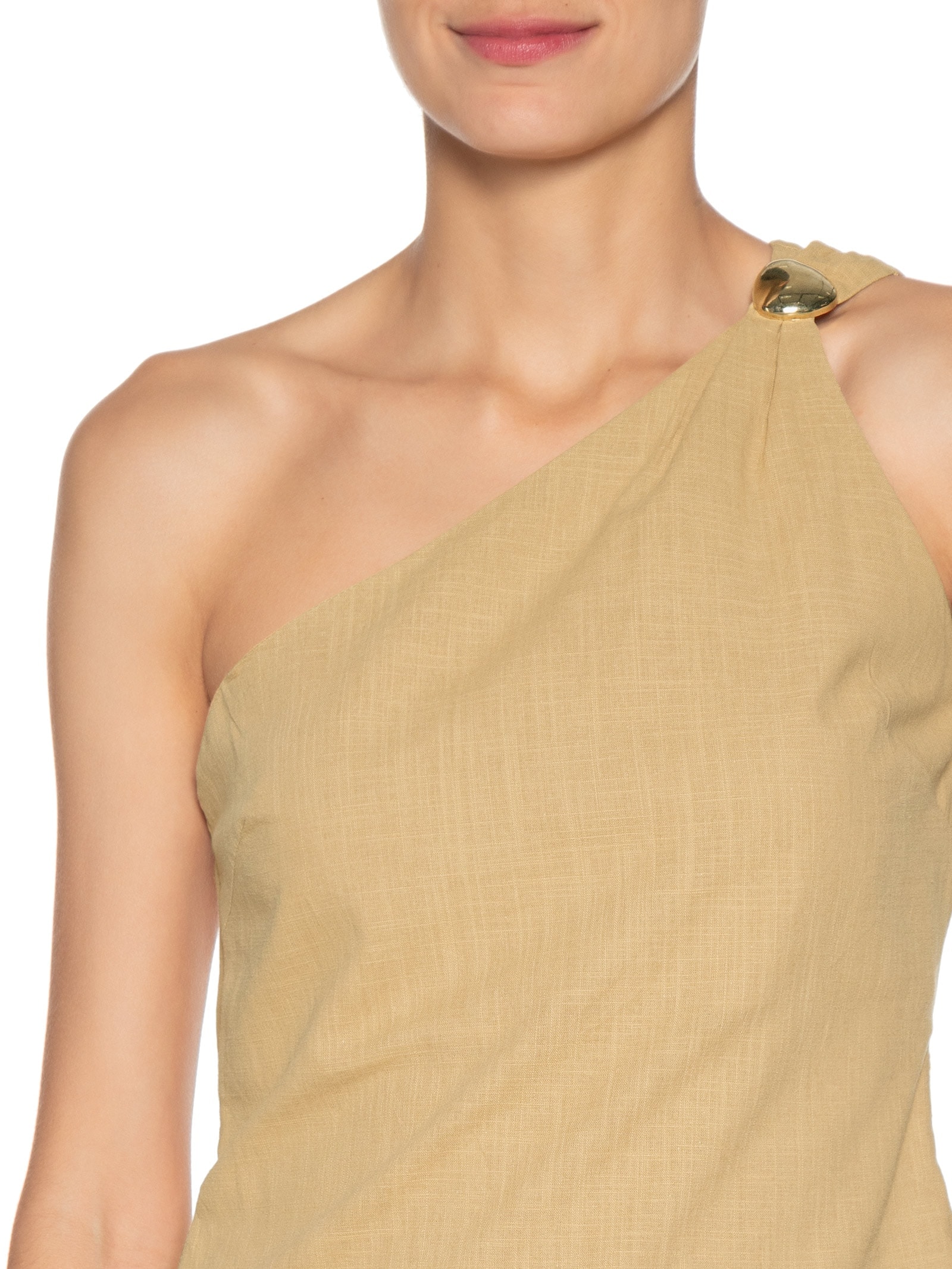 Conjunto Feminino Blusa E Calça Pantalona Bege Market 33