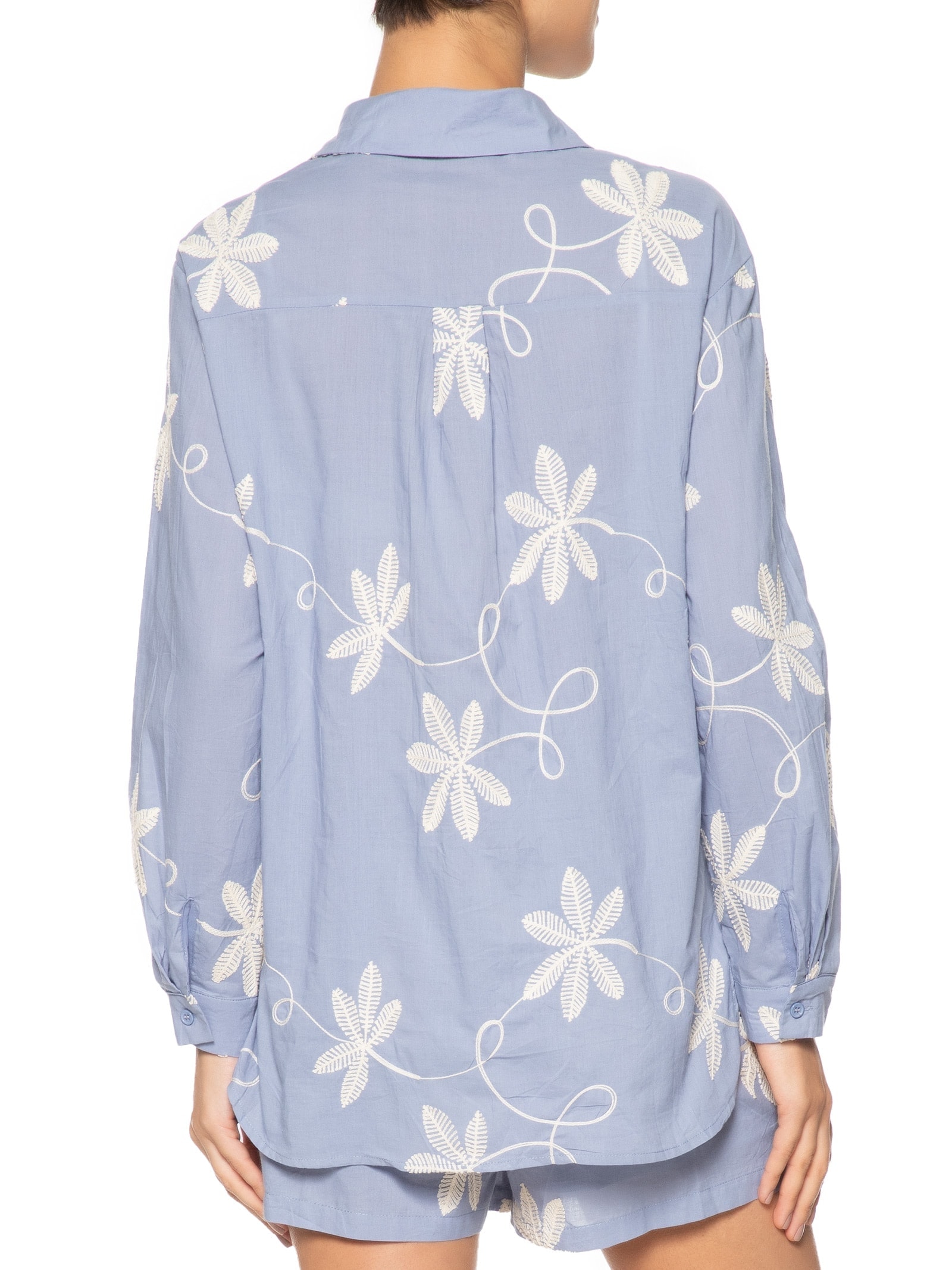 Conjunto Feminino Bordado Azul Market 33