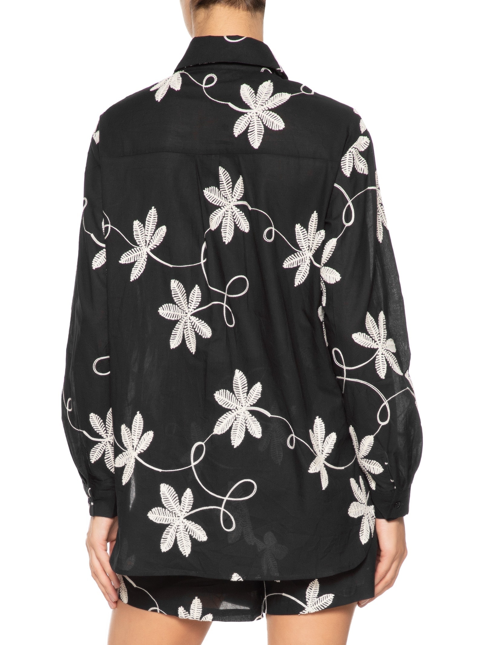 Conjunto Feminino Bordado Preto Market 33