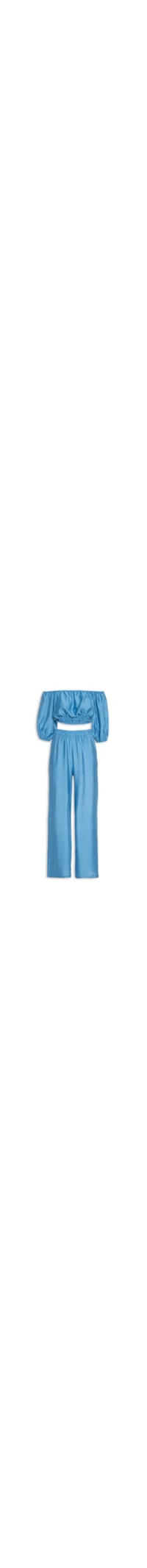 Conjunto Feminino Calça E Top - Azul