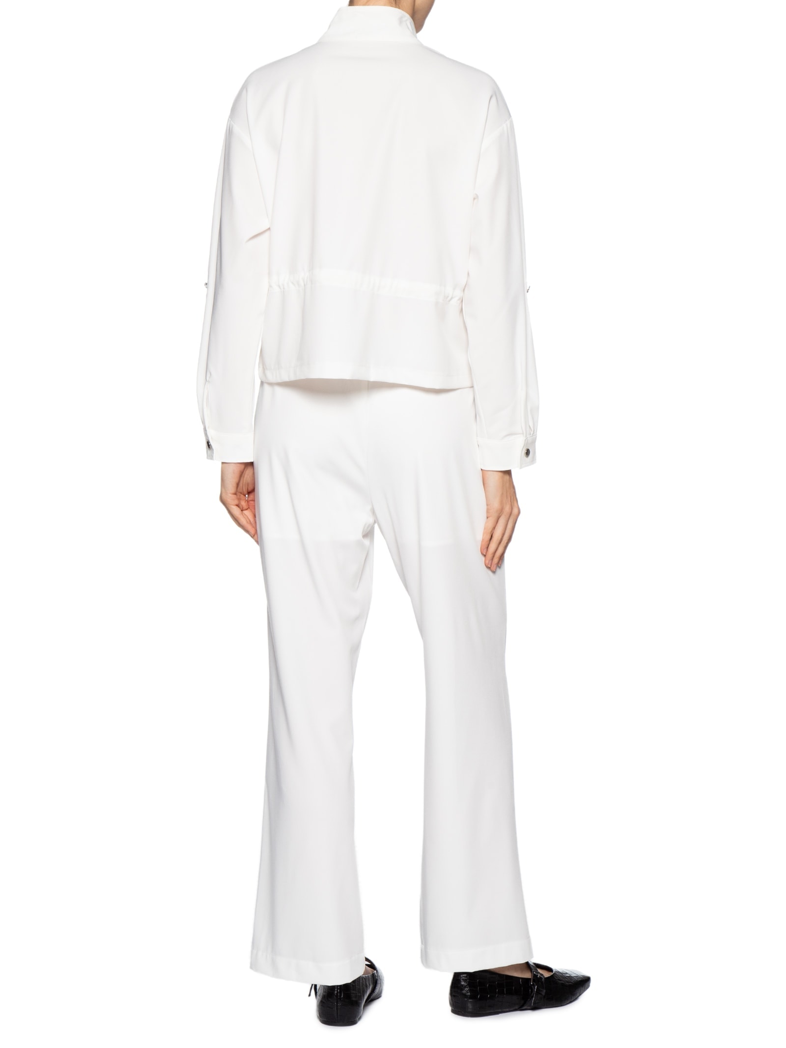 Conjunto Feminino Camisa e Calça Branco Basiq