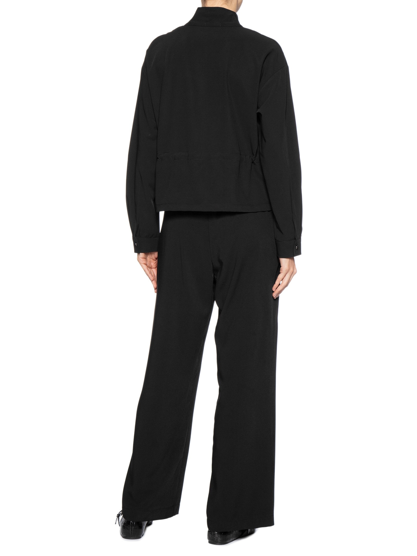 Conjunto Feminino Camisa e Calça Preto Basiq