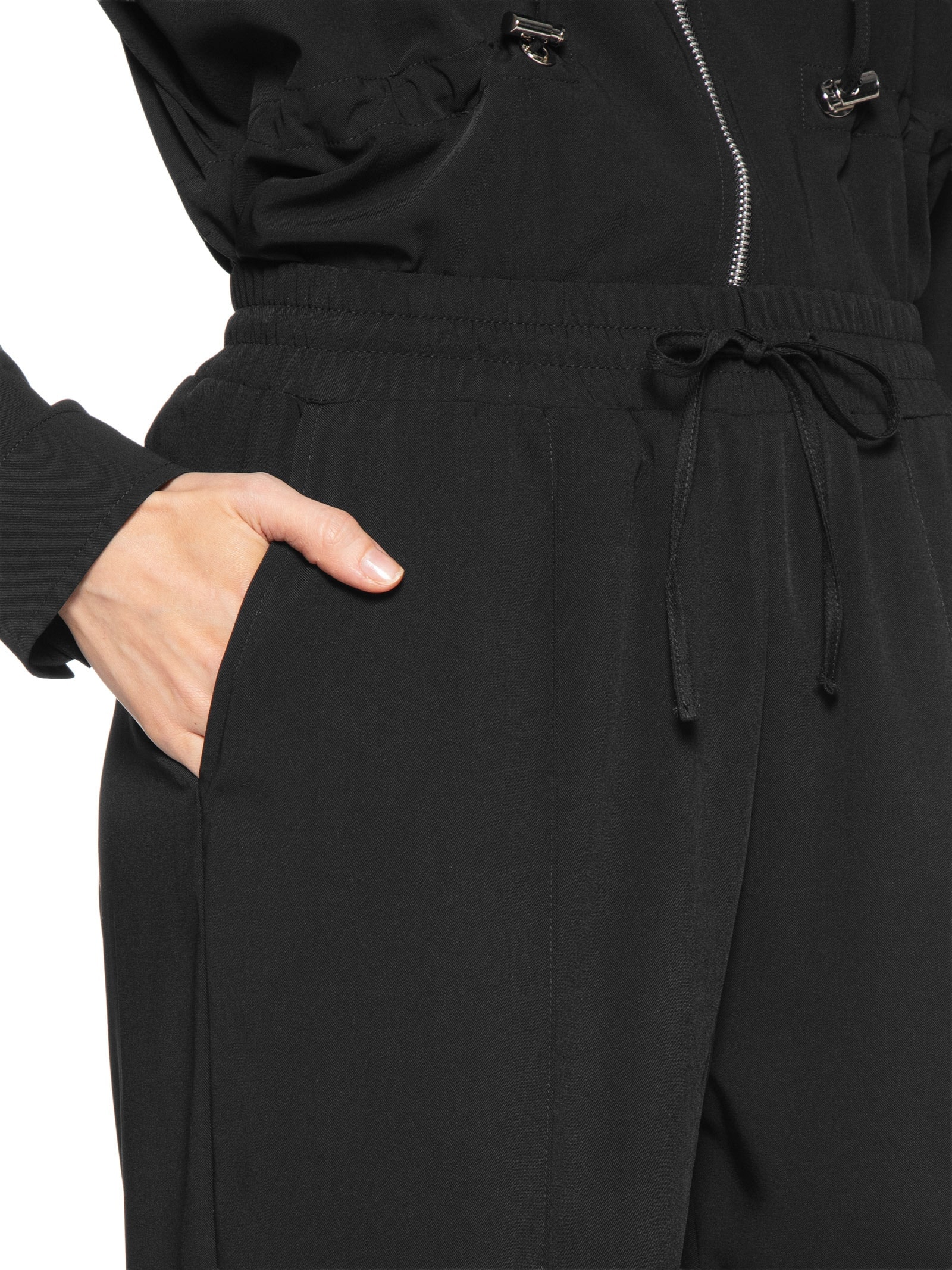 Conjunto Feminino Camisa e Calça Preto Basiq