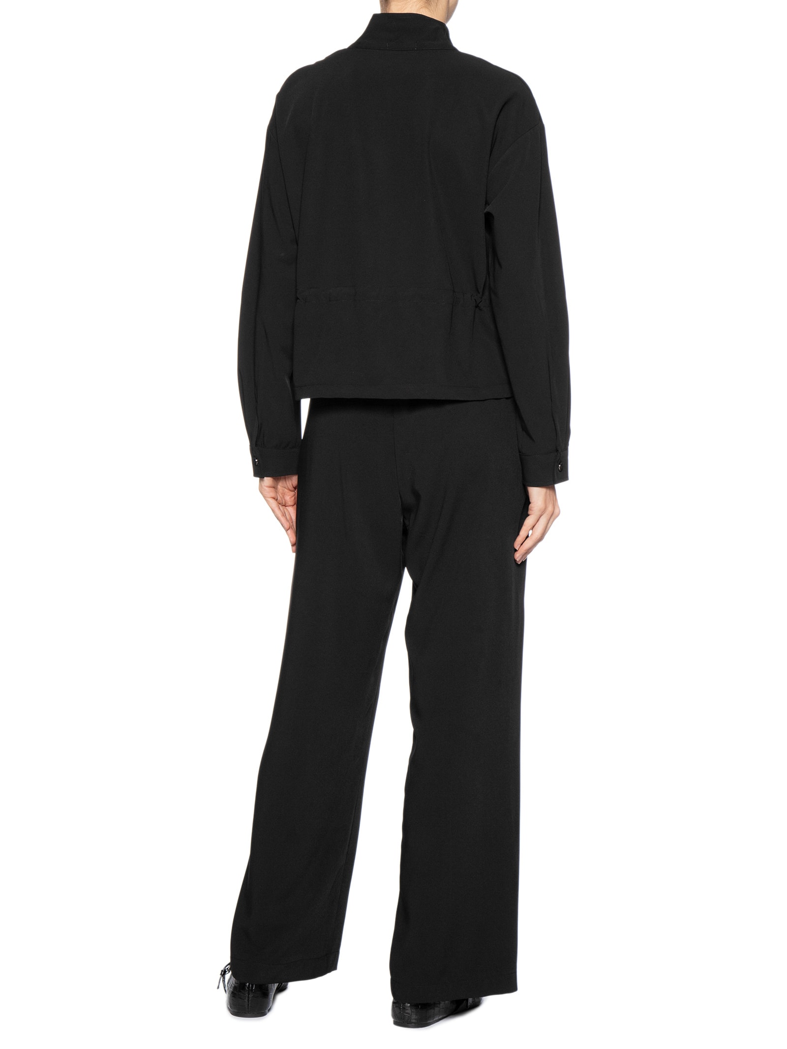 Conjunto Feminino Camisa e Calça Preto Basiq