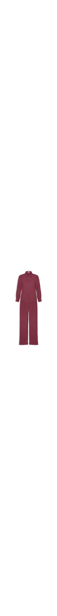 Conjunto Feminino Camisa E Calça - Vermelho