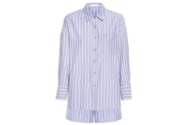 Conjunto Feminino Camisa e Short - Azul