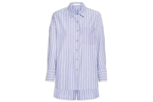 Conjunto Feminino Camisa e Short - Azul