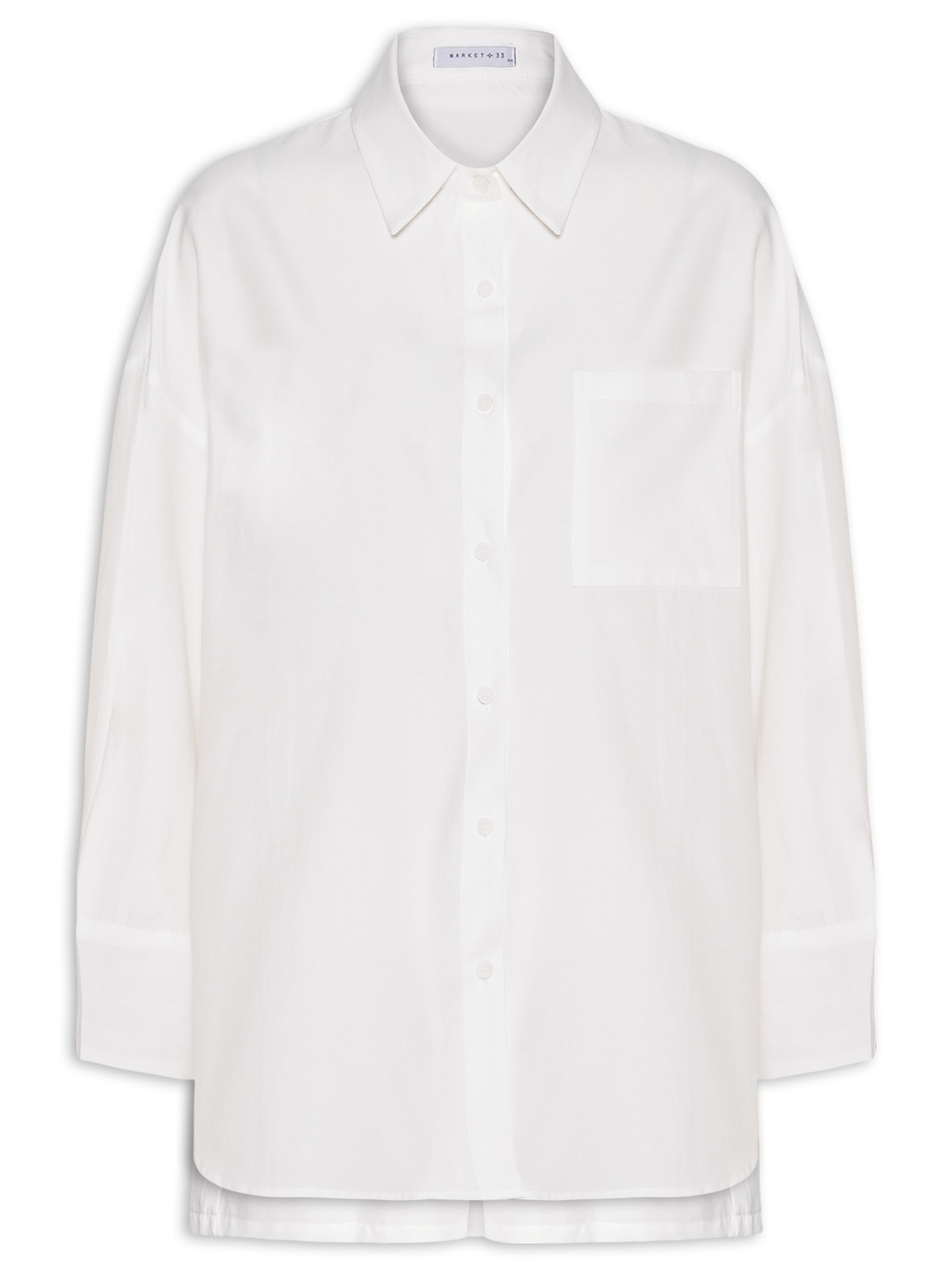 Conjunto Feminino Camisa e Short Branco Market 33