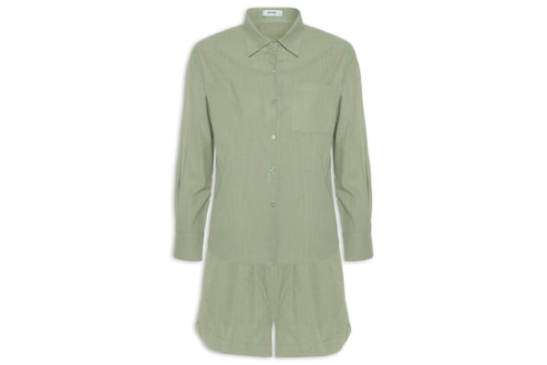 Conjunto Feminino Camisa E Short - Verde