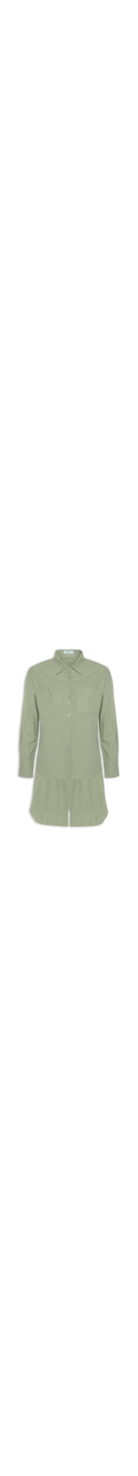 Conjunto Feminino Camisa E Short - Verde