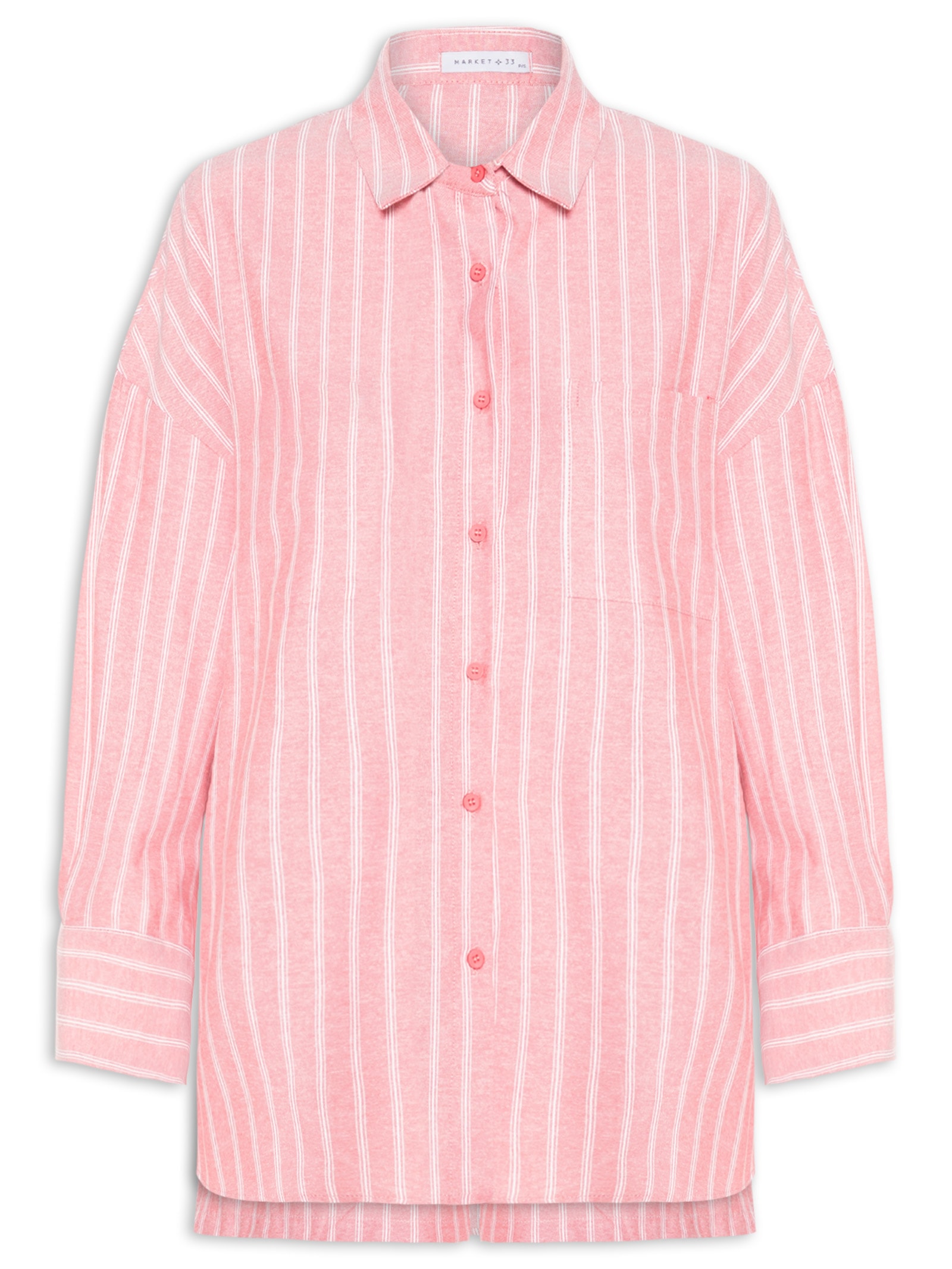 Conjunto Feminino Camisa e Short Vermelho Market 33