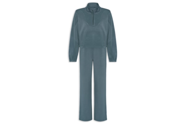 Conjunto Feminino de Moletom - Cinza