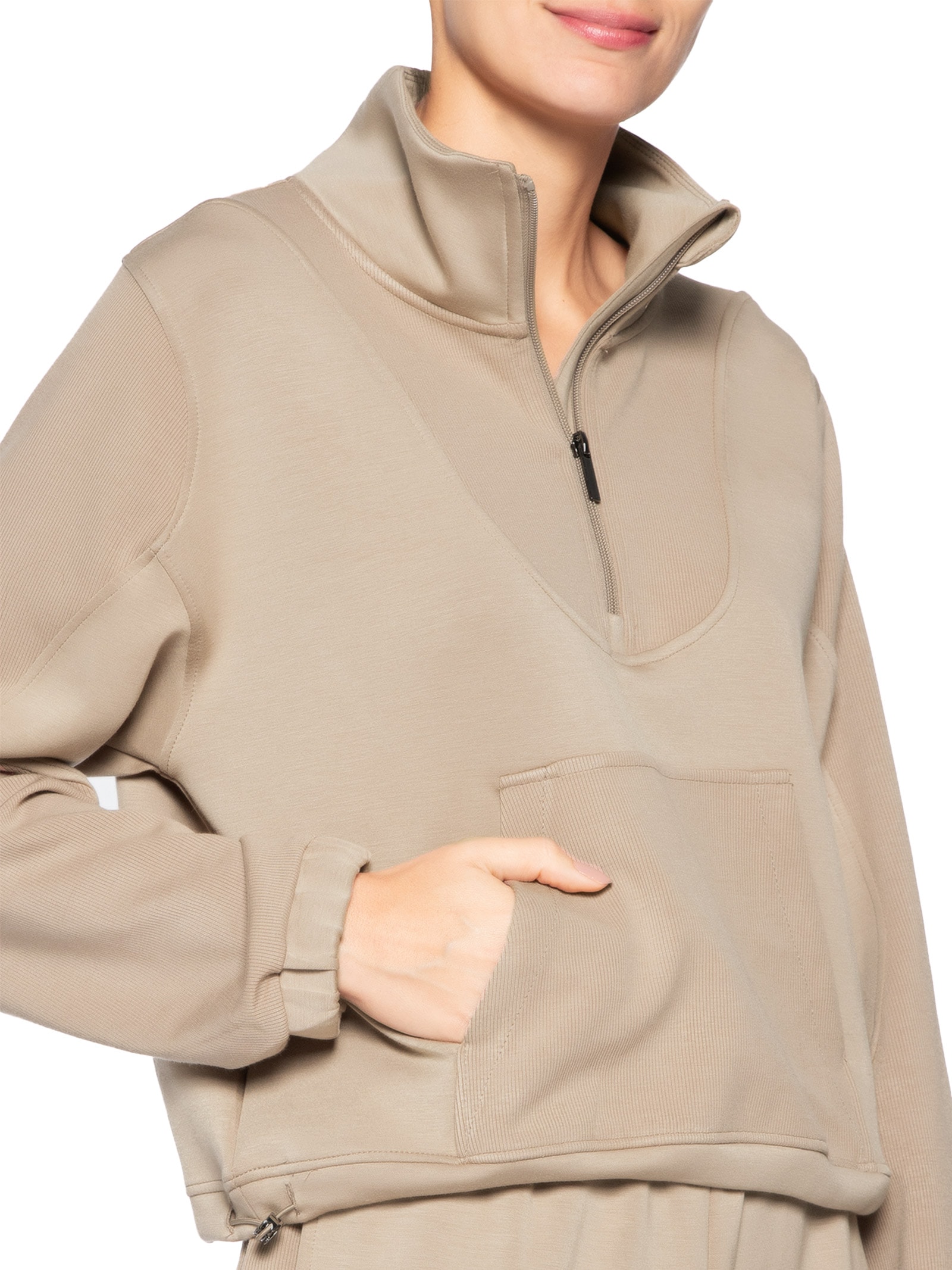 Conjunto Feminino de Moletom – Bege Market 33