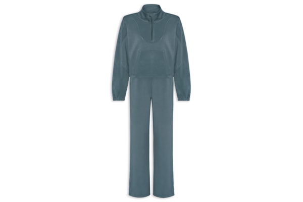 Conjunto Feminino de Moletom – Cinza