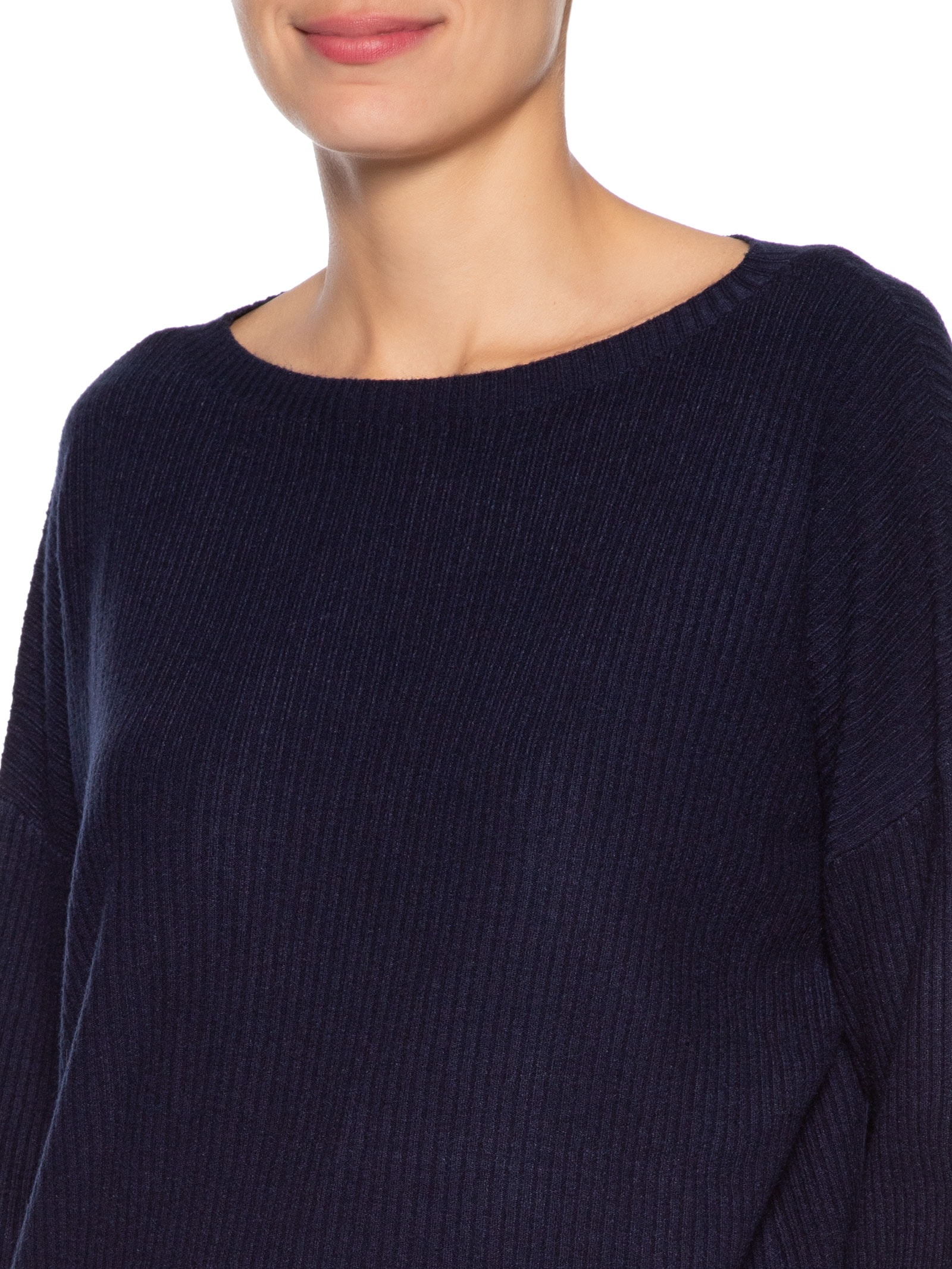 Conjunto Feminino Em Tricot Azul Basiq