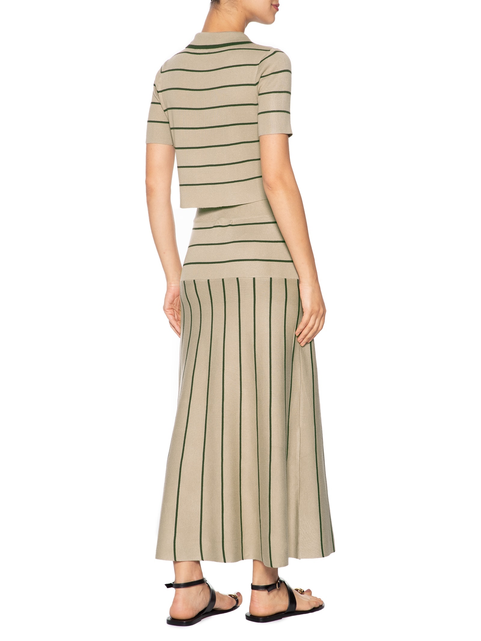 Conjunto Feminino Em Tricot Bege   Market 33