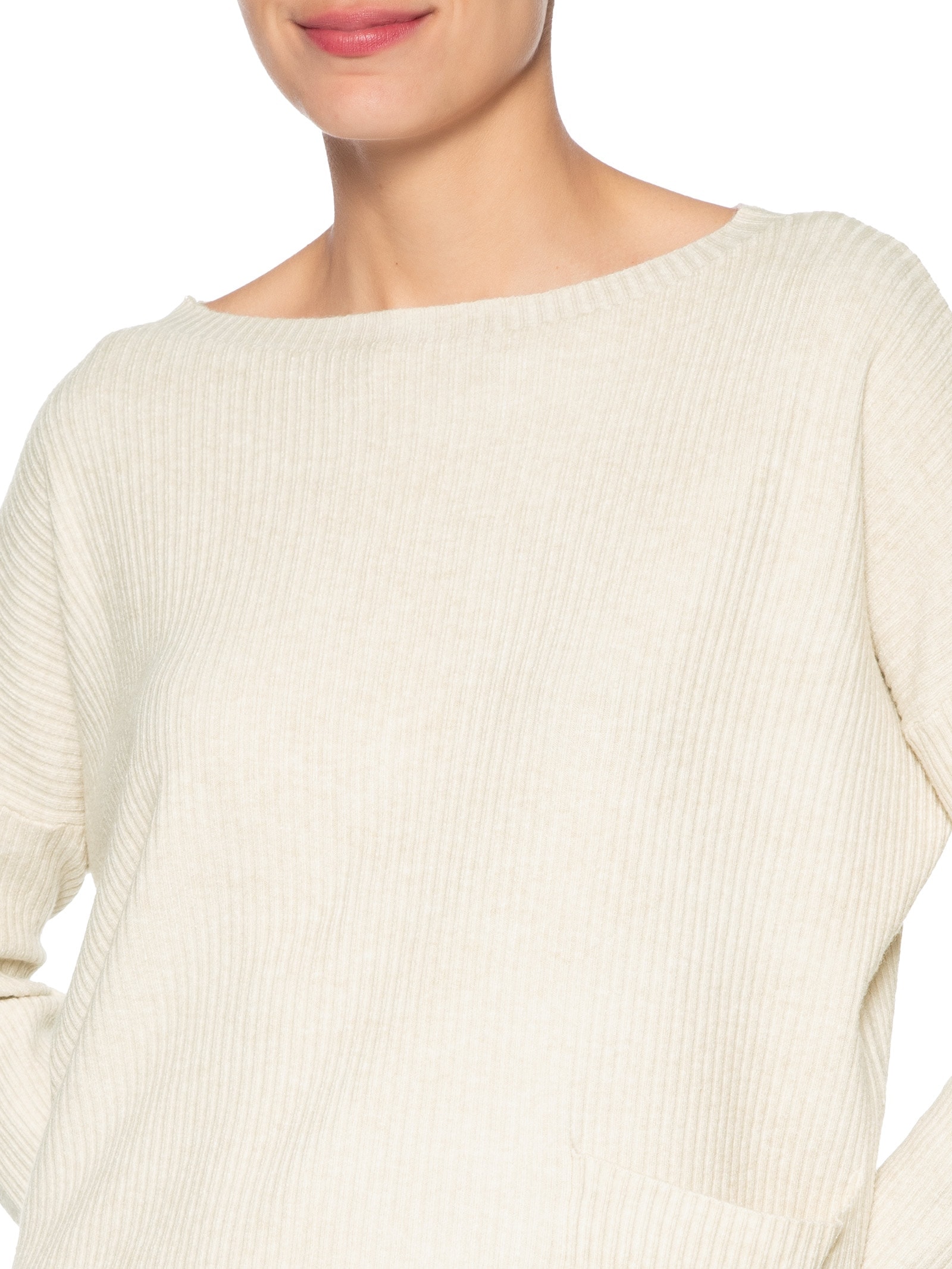 Conjunto Feminino Em Tricot Bege Basiq