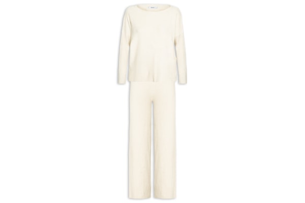 Conjunto Feminino Em Tricot - Bege