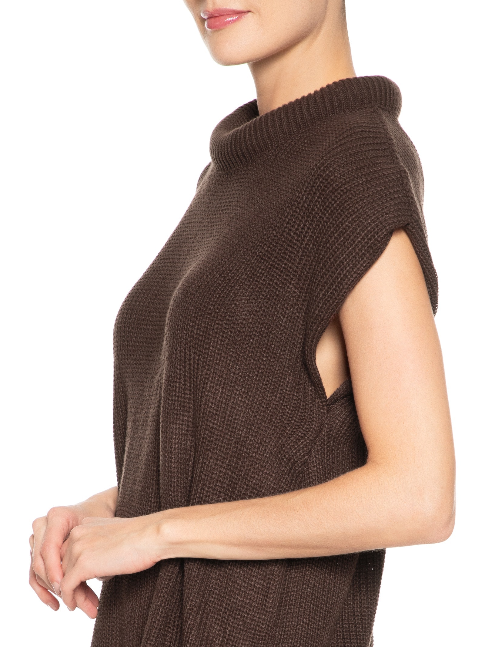 Conjunto Feminino Em Tricot Marrom Market 33