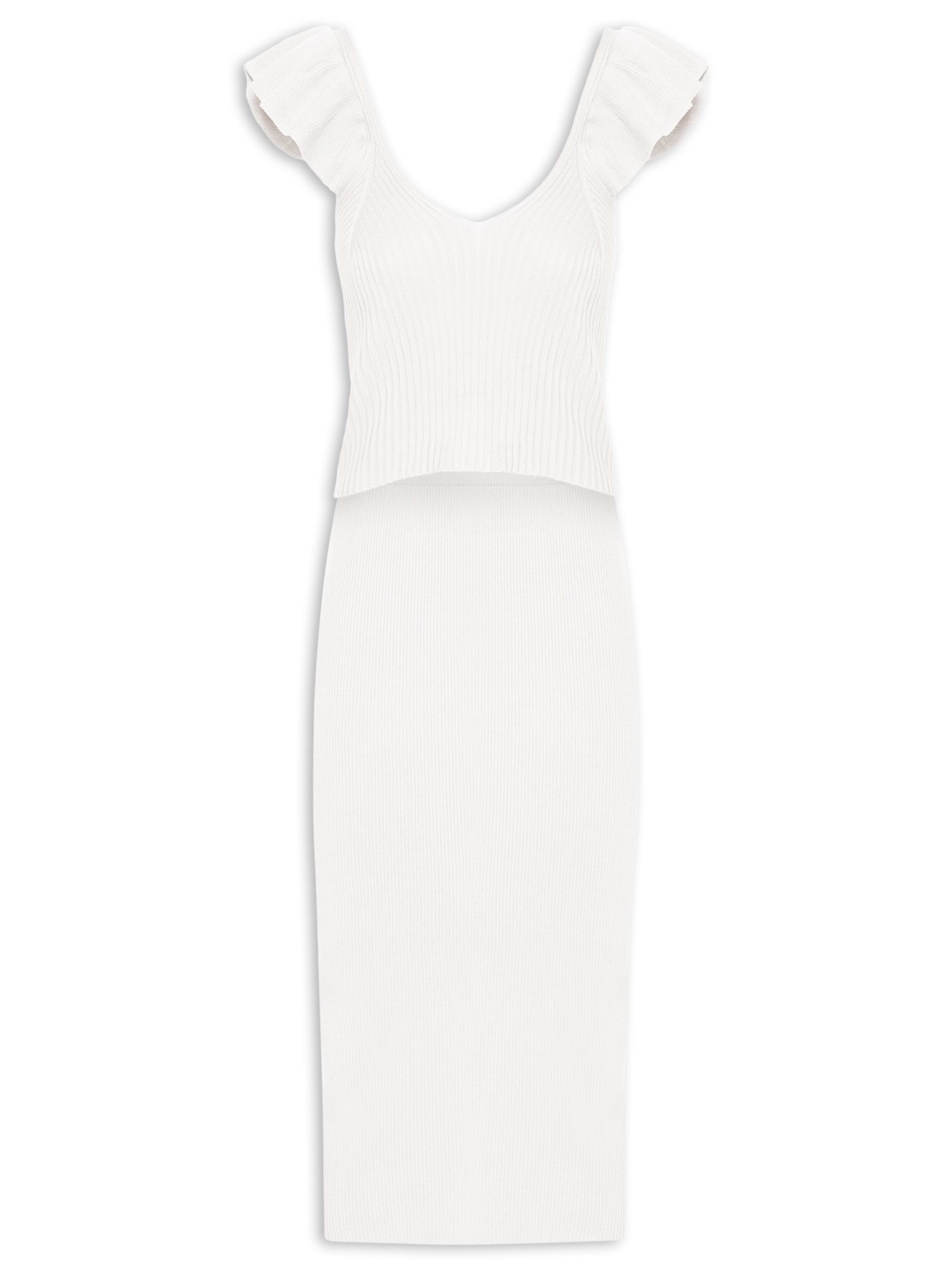 Conjunto Feminino Em Tricot Off White  Market 33