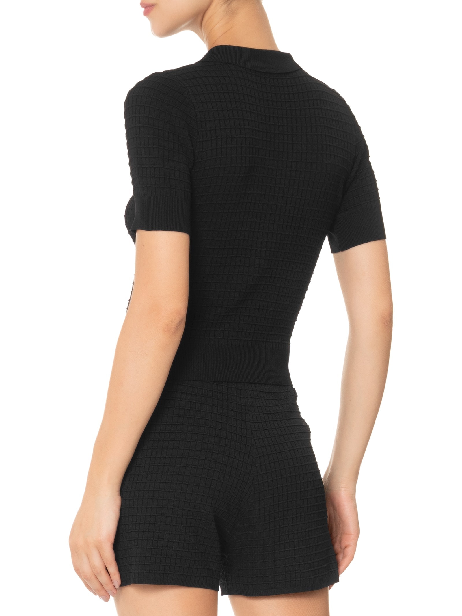 Conjunto Feminino Em Tricot Preto Market 33