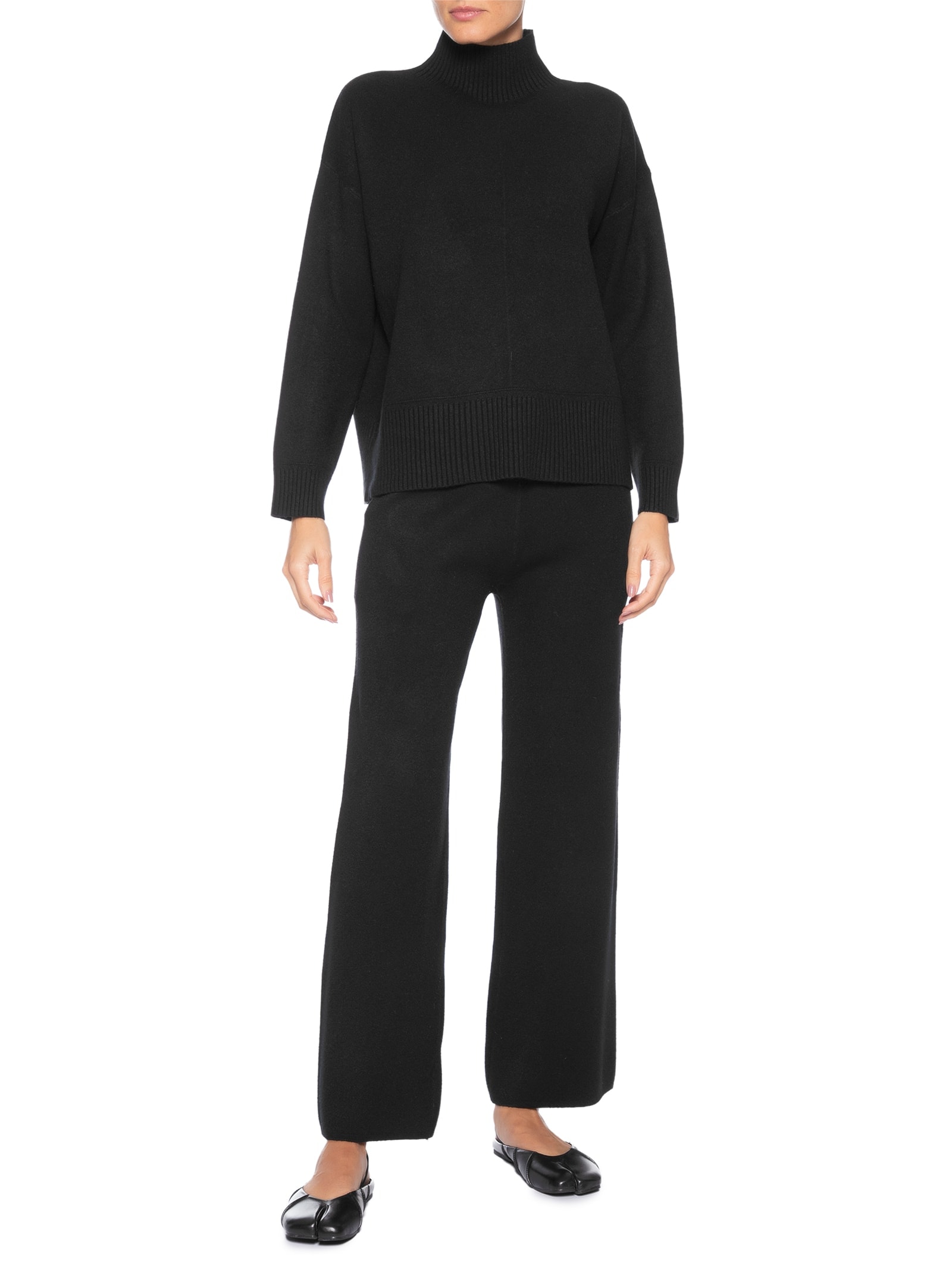Conjunto Feminino em Tricot Preto Market 33