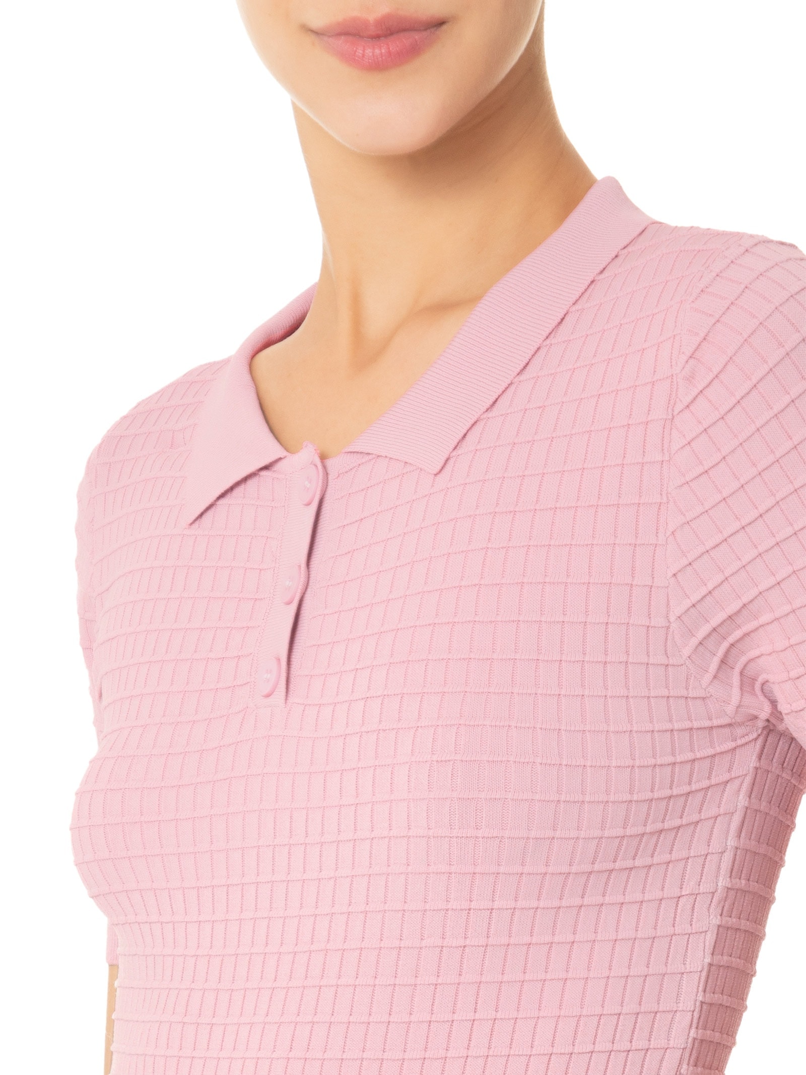 Conjunto Feminino Em Tricot Rosa Market 33