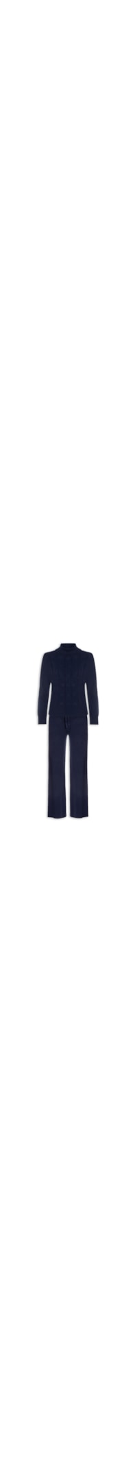 Conjunto Feminino Em Tricot Texturizado - Azul